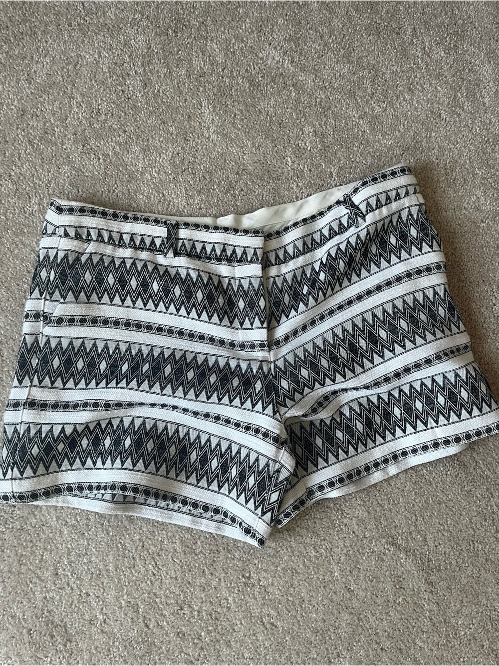 Artisan Ny Black & White Geometric Shorts